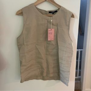 New Quince 100% European linen tank